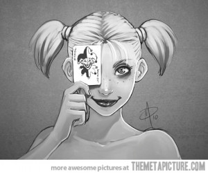 Funny photos funny Harley Quinn drawing art