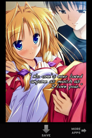 Anime Love Quotes Entertainment iPhone & iPod Touch App Review ...