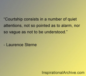 Courtship consists in a number, Quotes