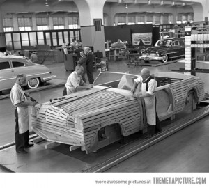 Funny photos funny old Ford factory photograph