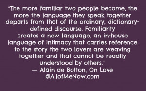 Thank You My Love Quotes Alan de botton on love quote