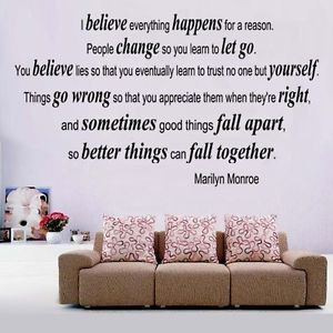 MARILYN-MONROE-I-Believe-Everything-Happens-Quote-Vinyl-Wall-Decal ...