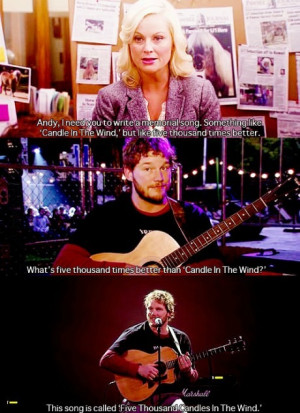 Funny Parks And Recreation Andy Song