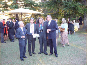 Ananda Krishnan (second from right)