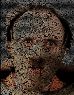 Hannibal Lecter Quotes Mosaic Painting