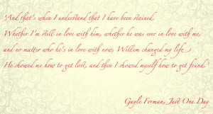 Wish was granted! [a Just One Night by Gayle Forman review]