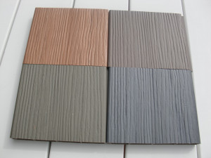 view of the most popular CertaGrain wood grain texture vinyl fence ...