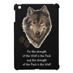 Watercolor Wolf Pack Family Quote Animal