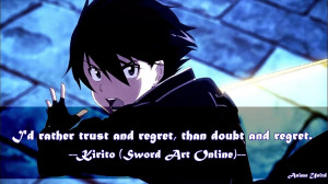 Kirito Sword Art Online Quotes