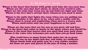 Mother Daughter Quotes Mothers Love Poems Happy Mothers Day 2013