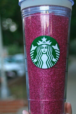 glittered starbucks cup & funnyblogpost
