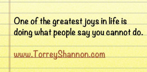 greatest joy quote
