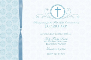 First Communion Invite via Etsy.