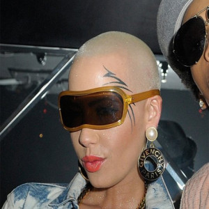 Amber Rose is the latest celebrity to get ink on their face.