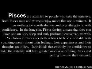 are attracted to people who take the initiative. Both Pisces men ...