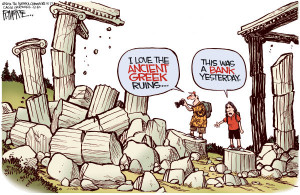 Greek Ruins by Rick McKee, The Augusta Chronicle from www ...