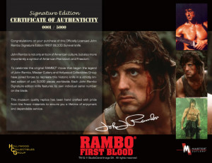 First Blood Knife, John Rambo Signature Edition