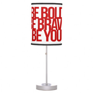 Inspirational and motivational quotes table lamp