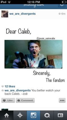... likes to kill divergent caleb, die die, divergent will, veronica roth