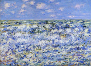 Claude Monet, Waves Breaking, 1881, oil on canvas, Fine Arts Museums ...