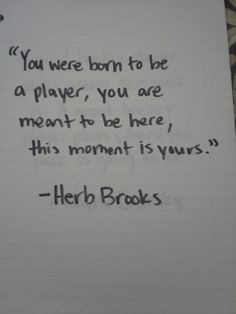 Miracle on ice ~Herb Brooks