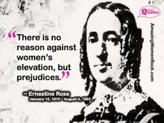 Feminist, abolitionist & atheist Ernestine Rose (http ...