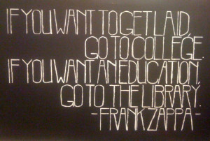 Zappa Quote, Acrylic on Wood