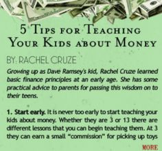 her dad, Dave Ramsey, have a new study for teaching kids about money ...
