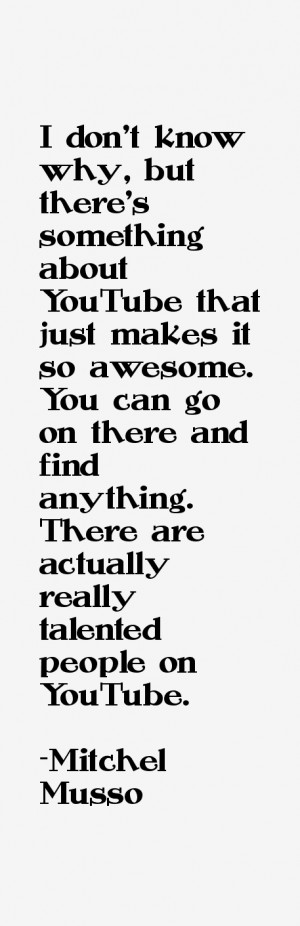 Return To All Mitchel Musso Quotes