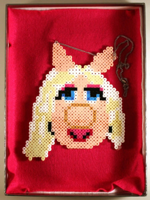 Miss Piggy hama perler beads