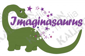 children s video productionpany logo logo design for imaginasaurus