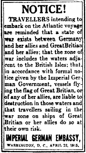 By May 12, the world knew that the Germans were responsible through ...