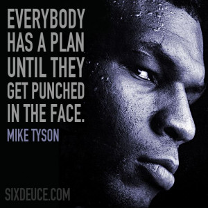 Mike Tyson Quote for those times in life when you think your down ...