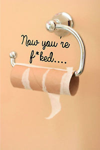 ... Funny Toilet Quote Wall Stickers for, Walls & Toilet Roll Holders