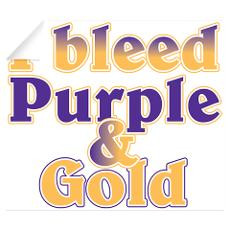 Bleed Purple and Gold Wall Decal