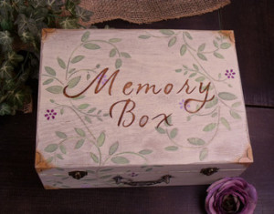 Memory Box - with Personalized Quot e Shabby Chic ...