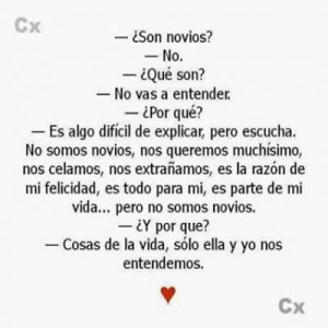 Solo Ella Y Yo Nos Entendemos Amor