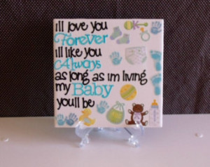 Ill Love you Forever Quote Baby Nur sery Decor ...