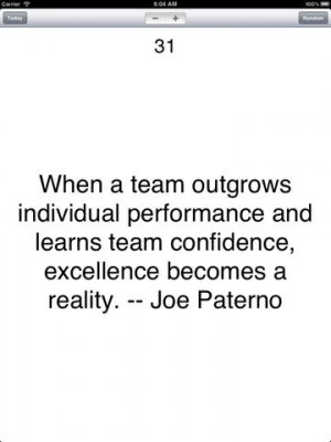 ... Learns Team Confidence Excellence Becomes A Reality - Confidence Quote