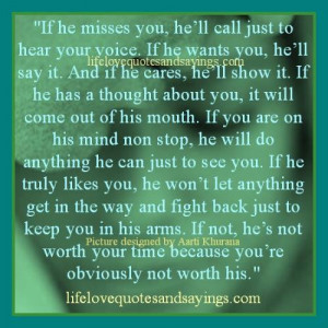 If Your Man Misses You..