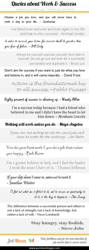 Motivational quotes job search