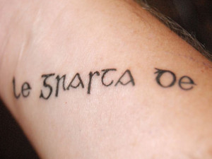 Irish Gaelic Tattoo