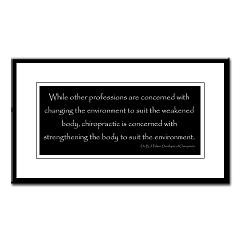 BJ Palmer Quote 2 Small Framed Print