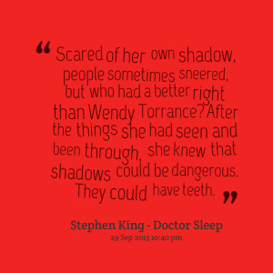 Quotes Picture: scared of her own shadow, people sometimes sneered ...