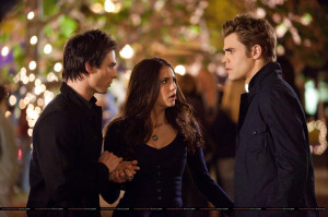 Stefan, Elena, Damon and Katherine TVD