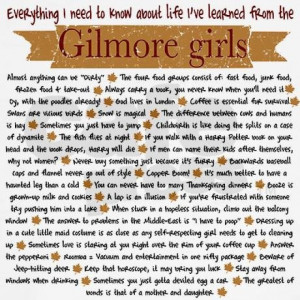 Gilmore Girls life lessons