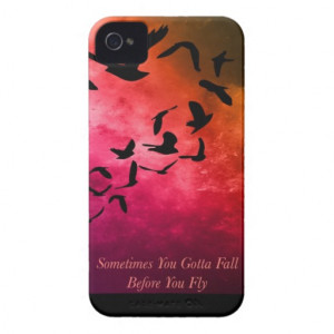 Birds with Quote iPhone 4 Case-Mate Case