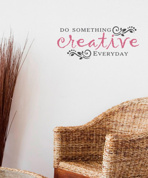 Belvedere Designs Lipstick 'Do Something Creative' Wall Quote