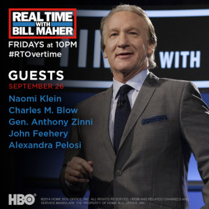 ... bill maher for friday september 26 2014 real time with bill maher airs
