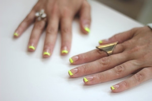 Neon French Manicure
